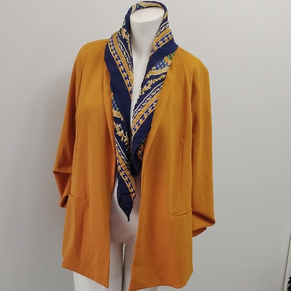Fashion Nova The Celine Blazer 🧡Mustard 🍁 NWT - Picture 1 of 7